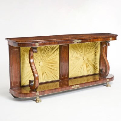 Lot 774 - Regency Brass-Mounted Rosewood Console