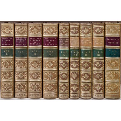 Lot 140 - The Works of Macaulay, nicely bound