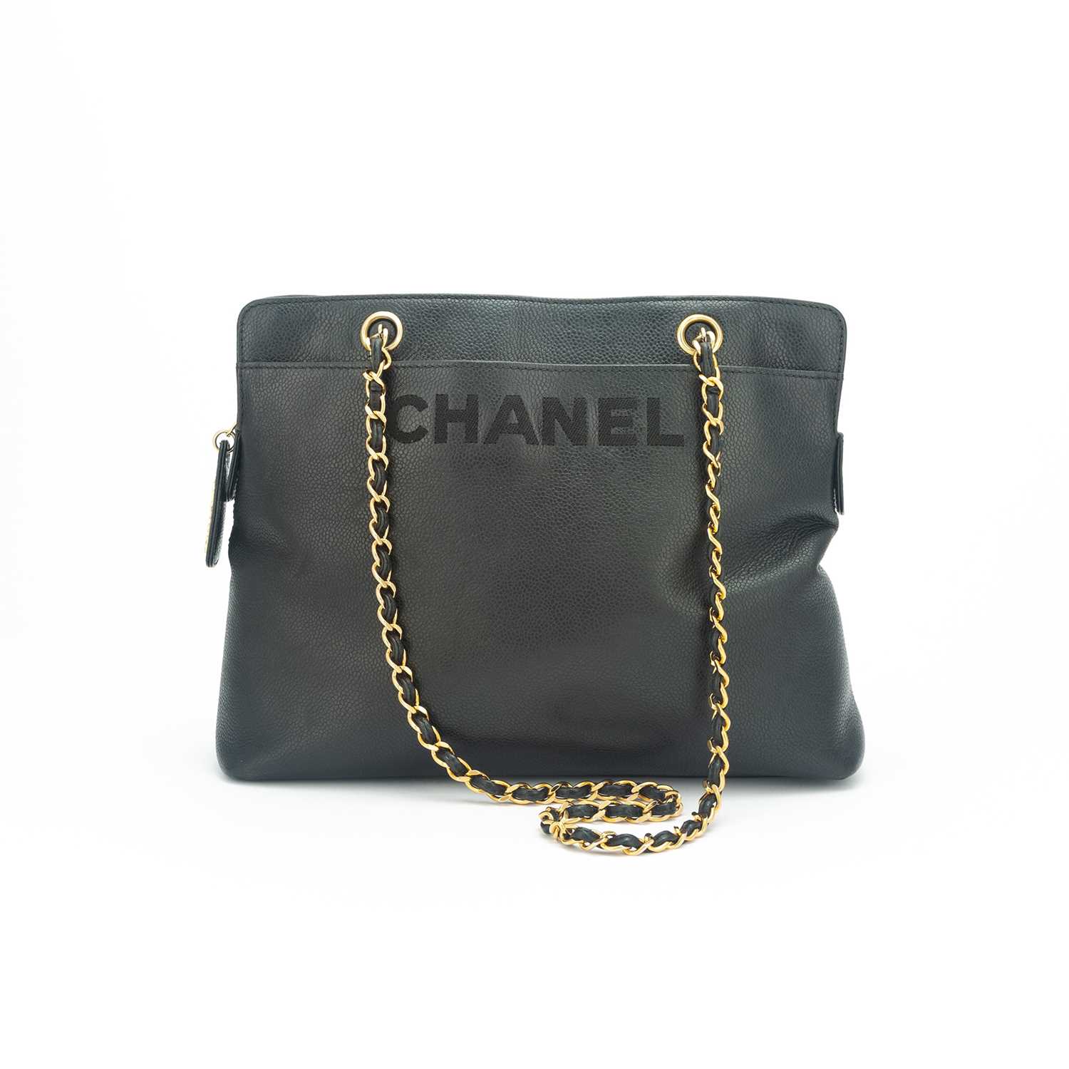 Lot 190 - Chanel Black Caviar Leather Bag