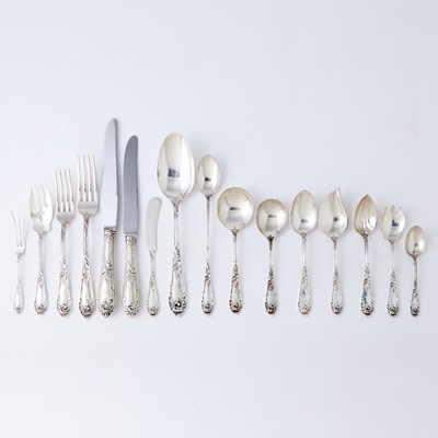 Lot 245 - Reed & Barton Sterling Silver “Romaine-Monique” Pattern Flatware Service