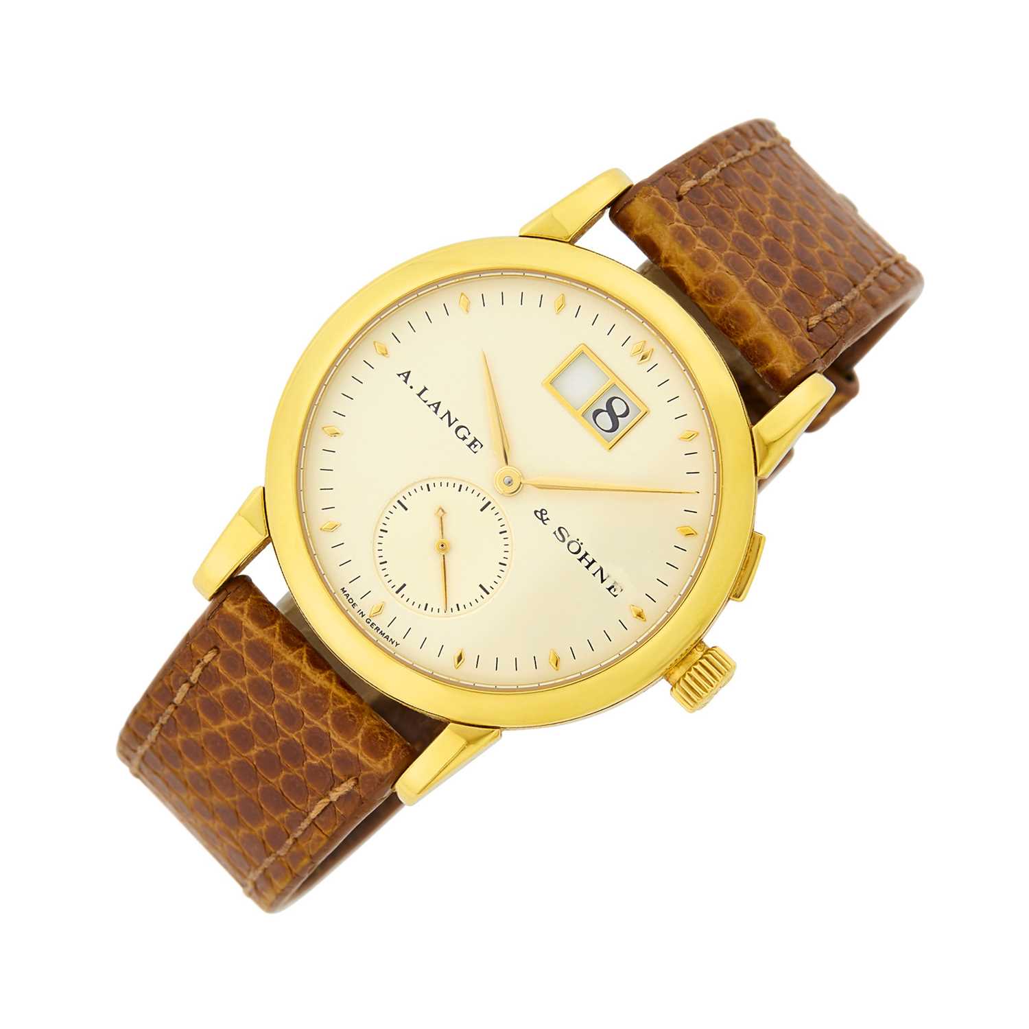 Lot 46 - A. Lange & Sohne Gentleman's Gold 'Saxonia' Wristwatch, Ref. 105.021