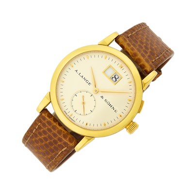 Lot 46 - A. Lange & Sohne Gentleman's Gold 'Saxonia' Wristwatch, Ref. 102.001