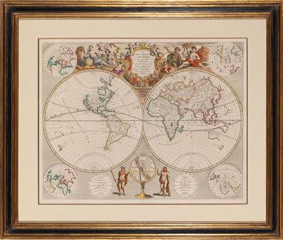 Lot 566 - Senex's 1721 world map, with California as an island