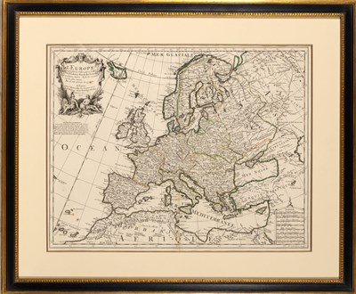 Lot 549 - De L’isle's elegant map of Europe dated 1700