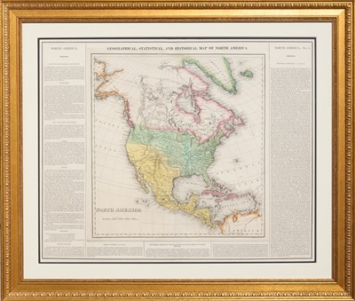 Lot 561 - A map of North America from a notable American atlas