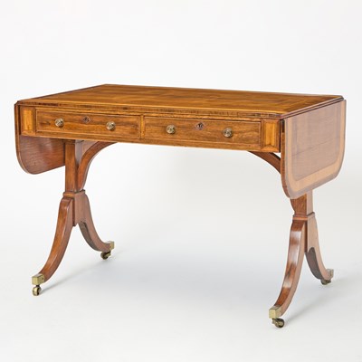 Lot 505 - Late George III Inlaid Rosewood Sofa Table