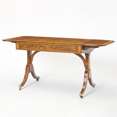 Lot 505 - Late George III Inlaid Rosewood Sofa Table