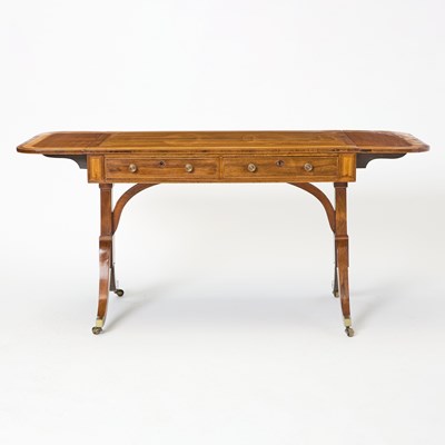 Lot 505 - Late George III Inlaid Rosewood Sofa Table