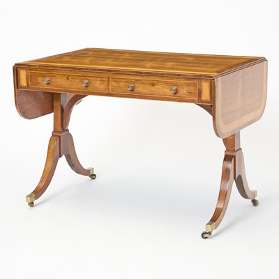 Lot 505 - Late George III Inlaid Rosewood Sofa Table