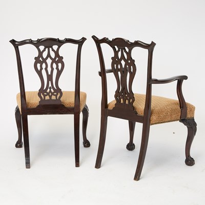 Lot 525 - Set of Twelve George II Style Mahogany Dining Chairs