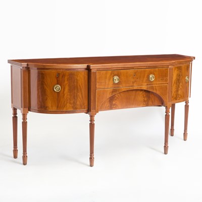 Lot 741 - George III Satinwood-Inlaid Mahogany Sideboard