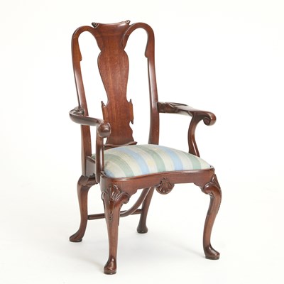 Lot 189 - George I Style Carved  Mahogany Child's Armchair