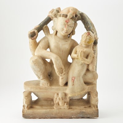 Lot 741 - Indian Alabaster Figure of Vishnu