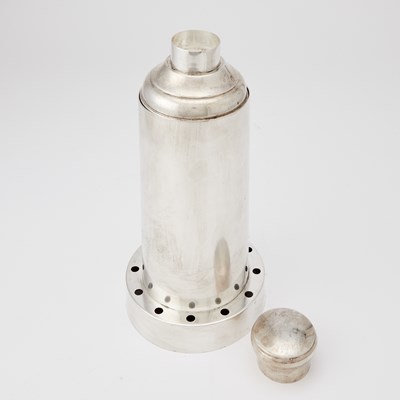 Lot 225 - French Silver Plated Cocktail Shaker and Ice Cooler