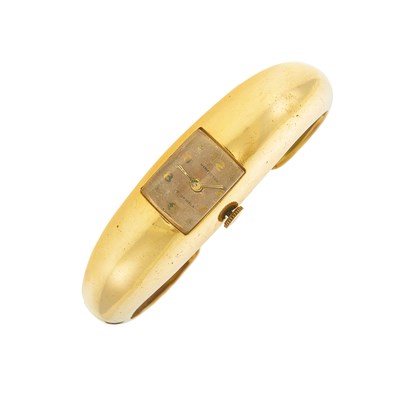 Lot 2142 - Gold Bangle-Watch