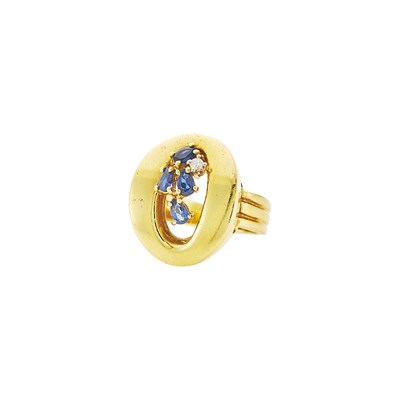 Lot 2020 - Cartier Gold, Sapphire and Diamond Ring