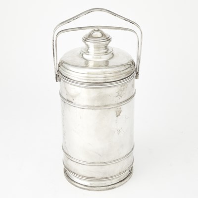 Lot 224 - Cartier Sterling Silver Covered Ice Pail