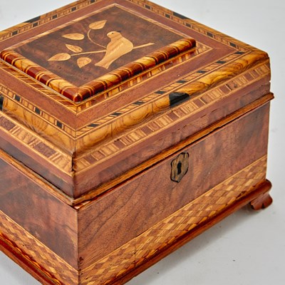 Lot 135 - Group of Five Vintage Inlaid Wood Boxes