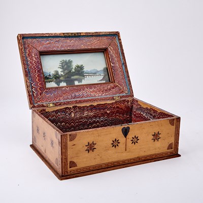 Lot 136 - Group of Four Vintage Inlaid Wood Boxes