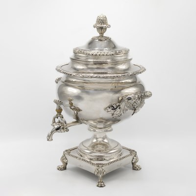 Lot 1159 - Continental Silver Coffee Urn