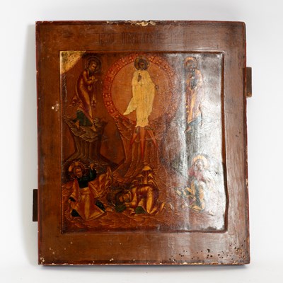 Lot 325 - Russian Painted Icon of the Transfiguration