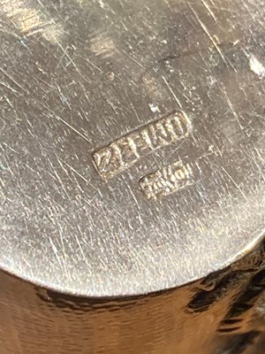 Lot 203 - Chinese Export Silver “Dragon” Cocktail Shaker and Six Beakers