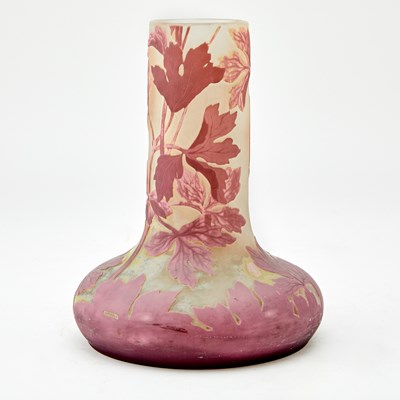 Lot 292 - Gallé Acid-Etched Cameo Glass Vase