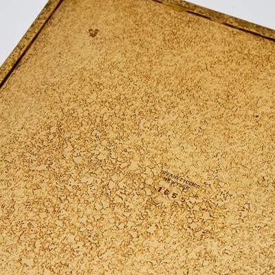 Lot 375 - Two Tiffany Studios Gilt-Bronze Zodiac Pattern Desk Boxes