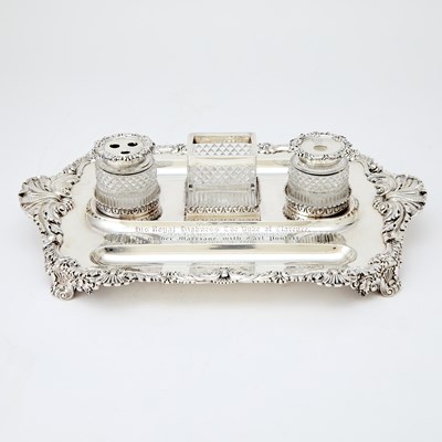 Lot 241 - Royal Interest: George III Sterling Silver Standish