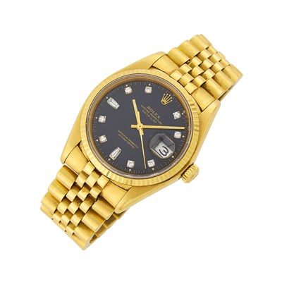 Lot 48 - Rolex Gentleman's Gold and Diamond 'Datejust' Wristwatch, Ref. 16018