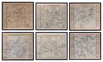 Lot 11 - A group of six finely hand-colored eighteenth-century celestial maps