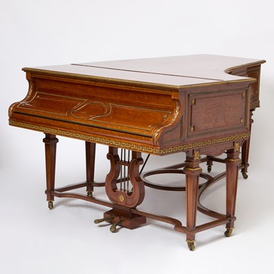 Lot 490 - Erard Louis XVI Style Gilt Metal Mounted Amboyna Grand Piano