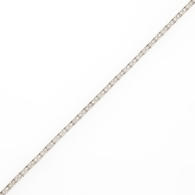 Lot 2071 - White Gold and Diamond Bracelet