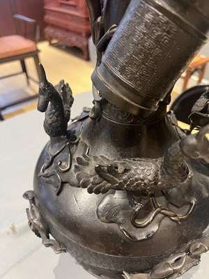 Lot 92 - An Exceptional Chinese Bronze Arrow Vase, Touhu