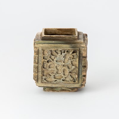 Lot 18 - An Unusual Chinese Chicken Bone Jade Vessel