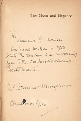 Lot 785 - With a superb inscription by Maugham