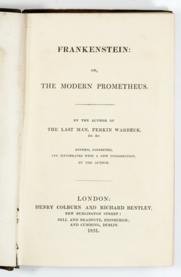 Lot 797 - A rare early edition of Frankenstein