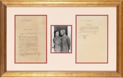 Lot 684 - The bill allowing the abdication of Edward VIII