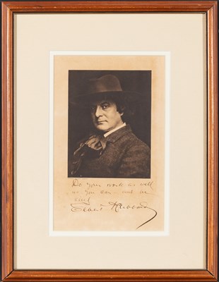 Lot 775 - An inscribed photograph with quotation