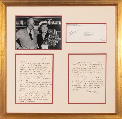 Lot 533 - Eisenhower to Mamie during the War: "How glad I'll be when this is over."