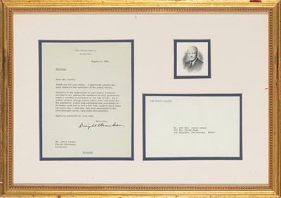 Lot 535 - A letter from President Eisenhower to comedian Jerry Lewis