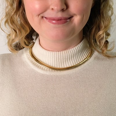 Lot 2 - Cartier Gold Snake Link Necklace