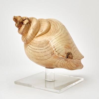 Lot 152 - Carved Wood Conch Shell