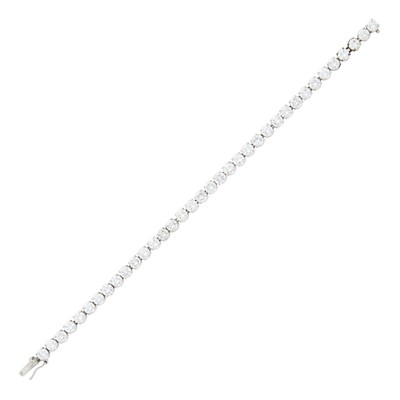 Lot 131 - White Gold and Diamond Bracelet