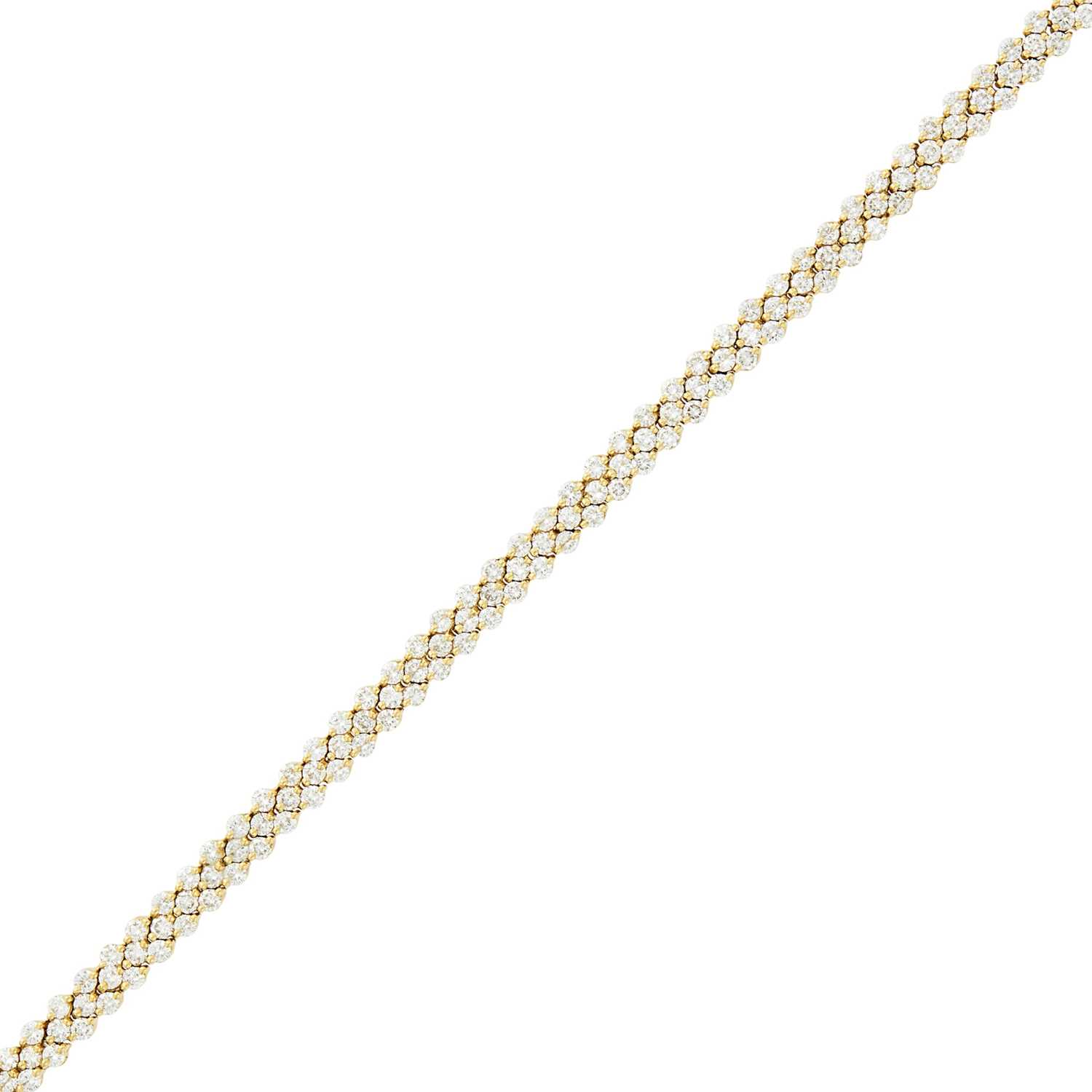 Lot 120 - Gold and Diamond Bracelet