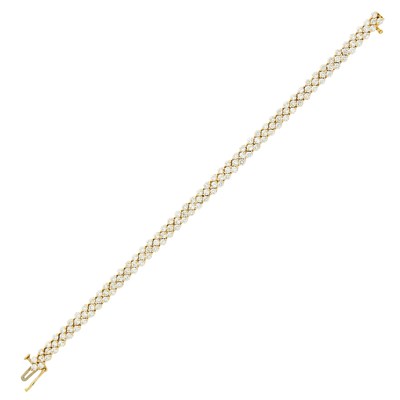 Lot 120 - Gold and Diamond Bracelet
