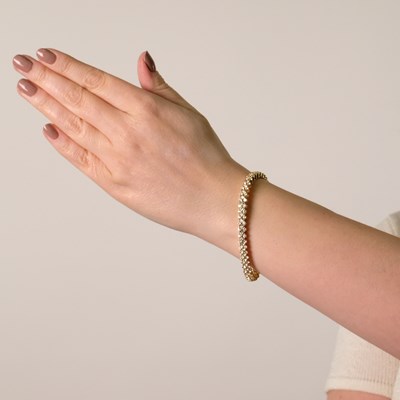 Lot 120 - Gold and Diamond Bracelet