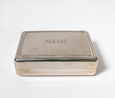 Lot 232 - Tiffany & Co. Sterling Silver Hello, Dolly! Cigarette Box