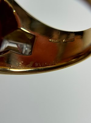 Lot 108 - Bulgari Gold, Star Ruby and Diamond Gypsy Ring