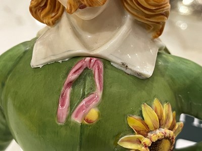 Lot 522 - James Hadley for Royal Worcester Porcelain Co. Aesthetic Movement Oscar Wilde Porcelain Teapot